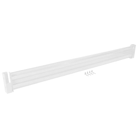 Vestil Drop-In Style Guard Rail 9 Ft White GR-F2R-DI-9-WT